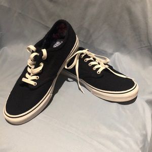 VANS skate ladies size 11 Navy/white shoes